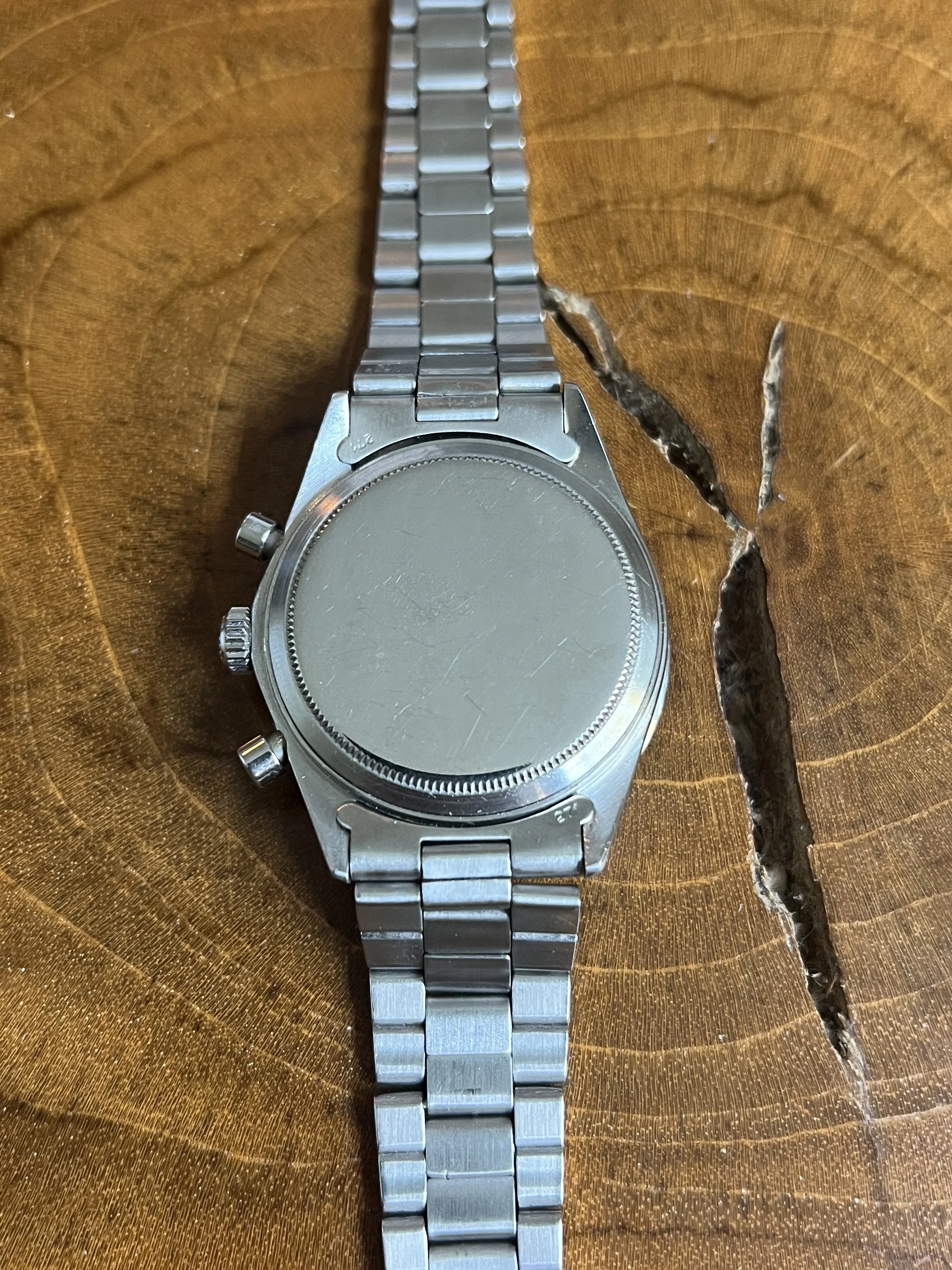 1971 Rolex Daytona 6262 Tropical Panda Dial Chronograph — Shiny